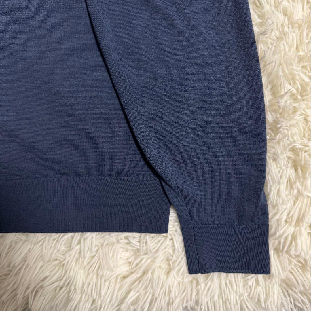 【美品】ジョンスメドレー メリノウール ニット カーディガン ハイゲージ M