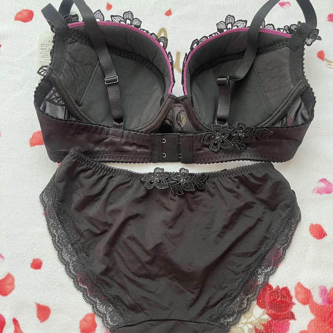 ワコール　サルート マダガスカル　46G BL ブラ　ノーマルショーツ　M