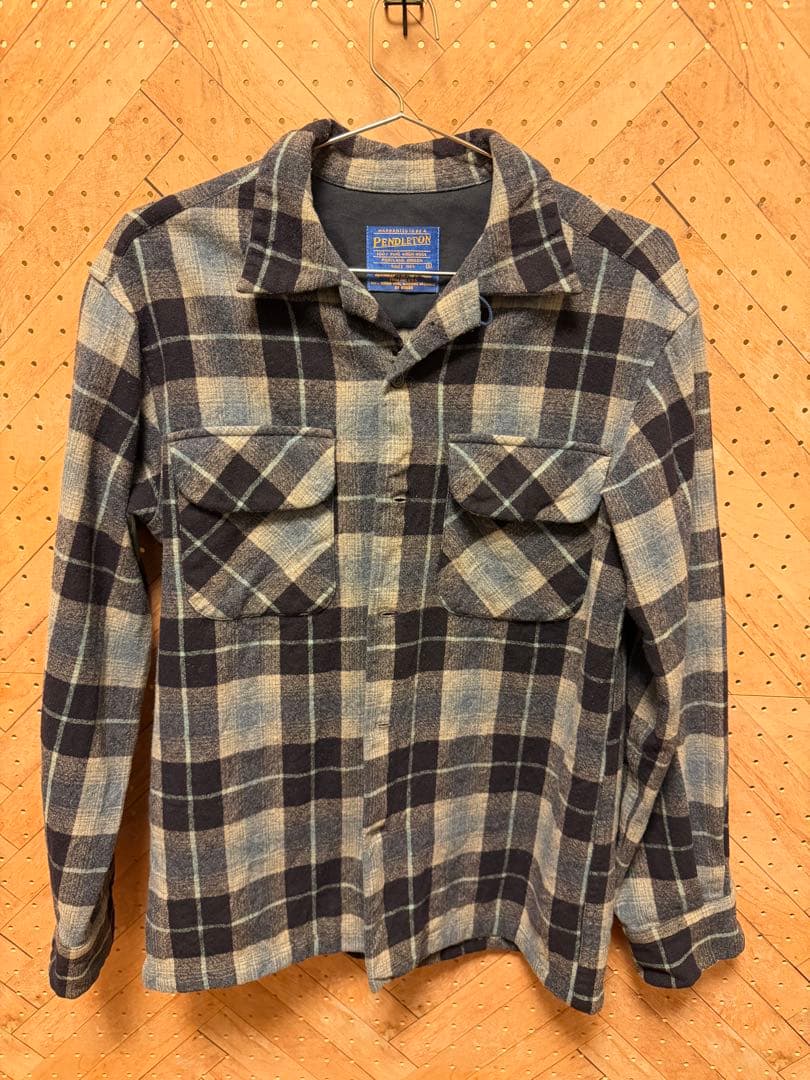 90s〜　Pendleton チェック柄　ウールシャツ