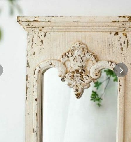 要問合わせ♥️フランスアンティーク調♥️ヨーロピアン　シャビー　ミラー　姿見　鏡