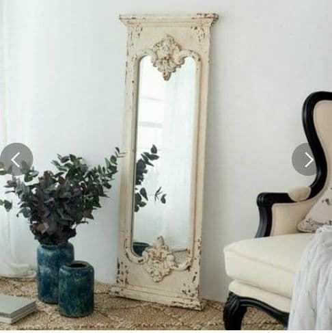 要問合わせ♥️フランスアンティーク調♥️ヨーロピアン　シャビー　ミラー　姿見　鏡