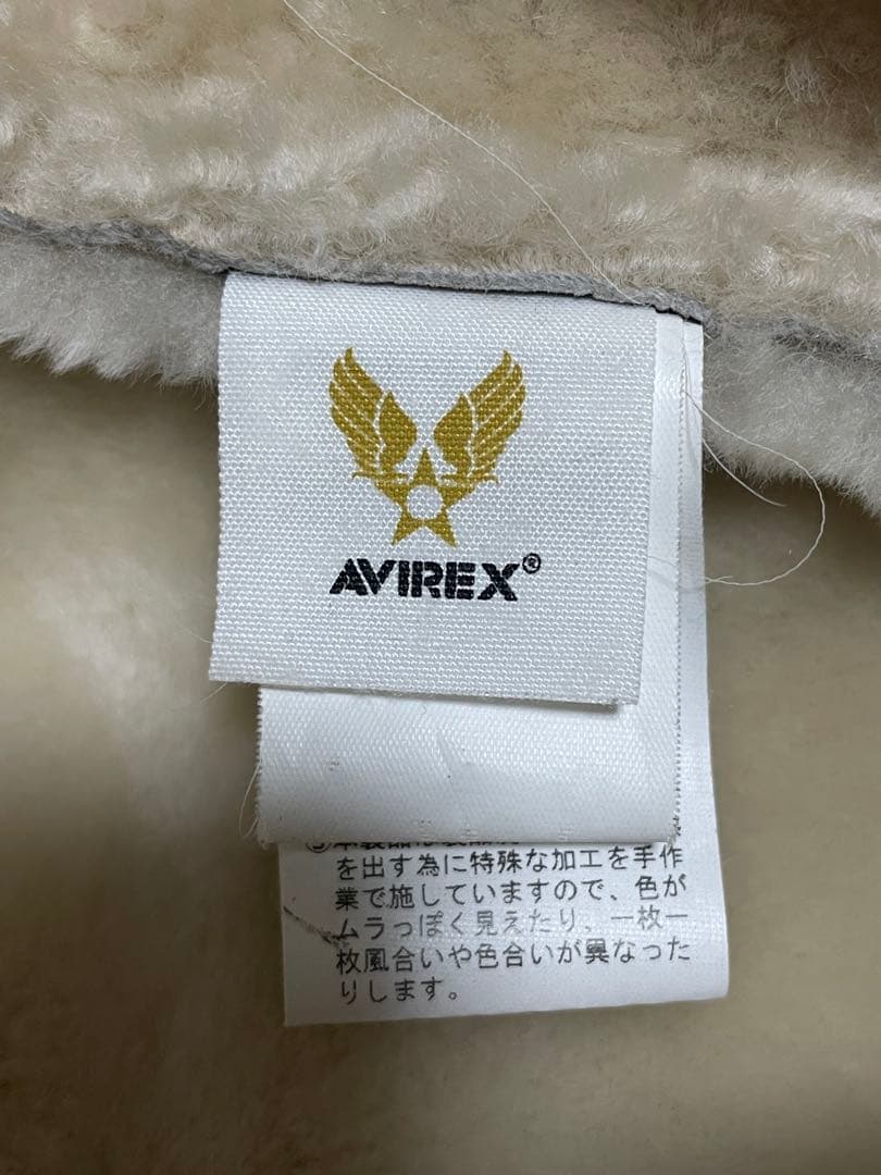 AVIREX ムートンジャケット レザージャケット ボア ラムレザー 羊革
