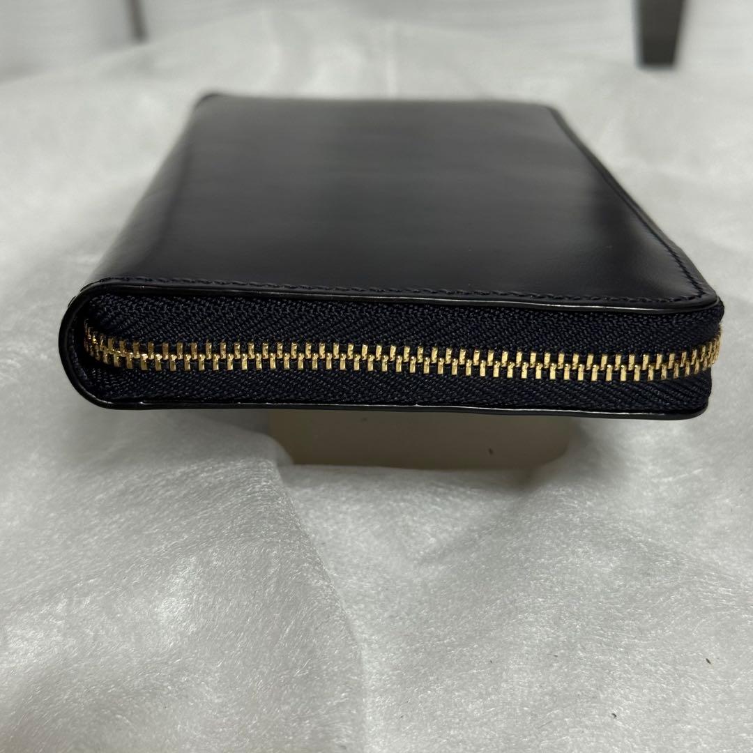 極美品⭐️ココマイスター　ブライドル　長財布　　ラウンドジップ　ダークネイビー