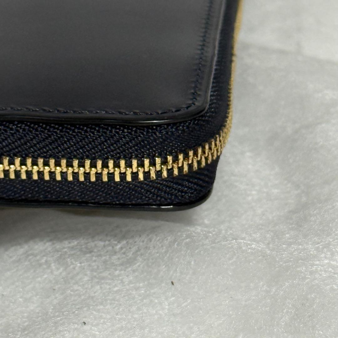 極美品⭐️ココマイスター　ブライドル　長財布　　ラウンドジップ　ダークネイビー