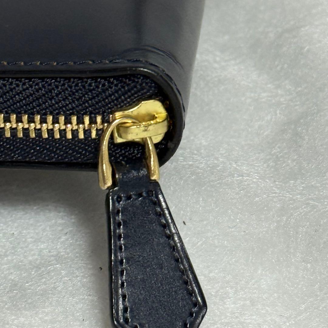 極美品⭐️ココマイスター　ブライドル　長財布　　ラウンドジップ　ダークネイビー