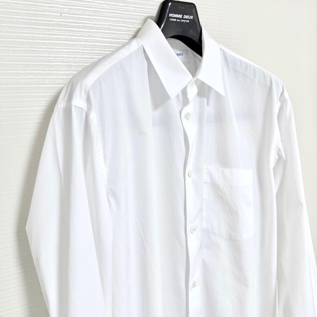 《美品》 コムデギャルソン シャツ ワイドクラシック 長袖 ホワイト M