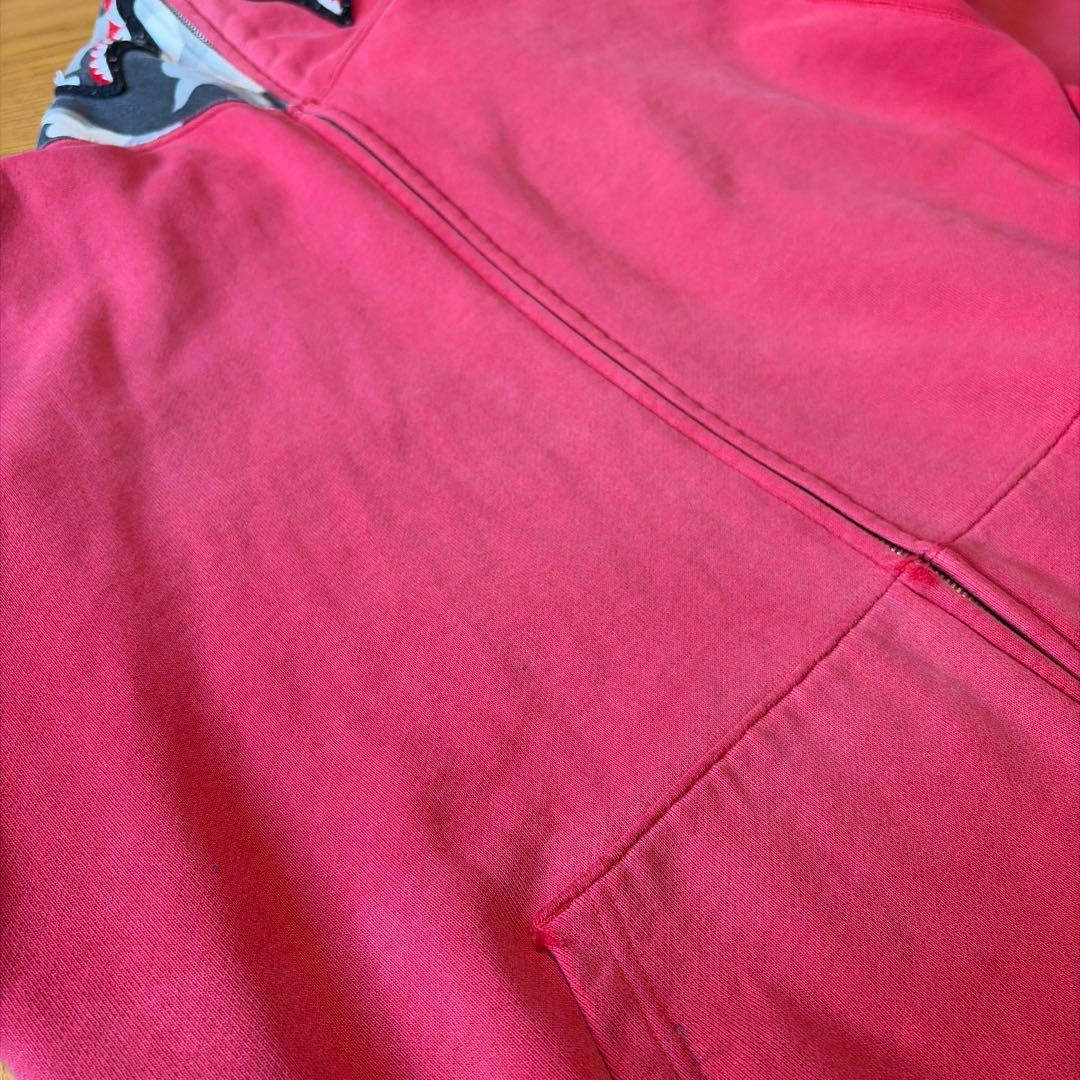 フェード　アベイシンクエイプ　シャークパーカー 赤 XL vintage
