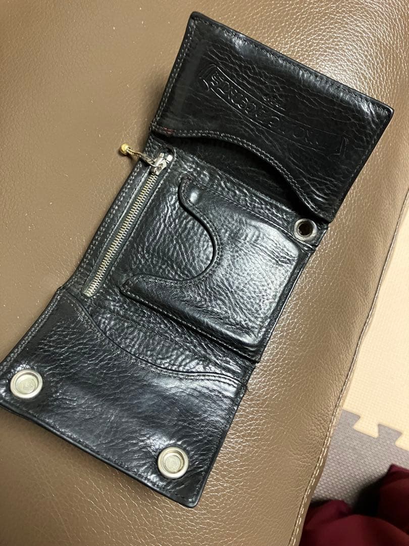 CHROME HEARTS クロムハーツ３フォールド ウォレット フレアボタン