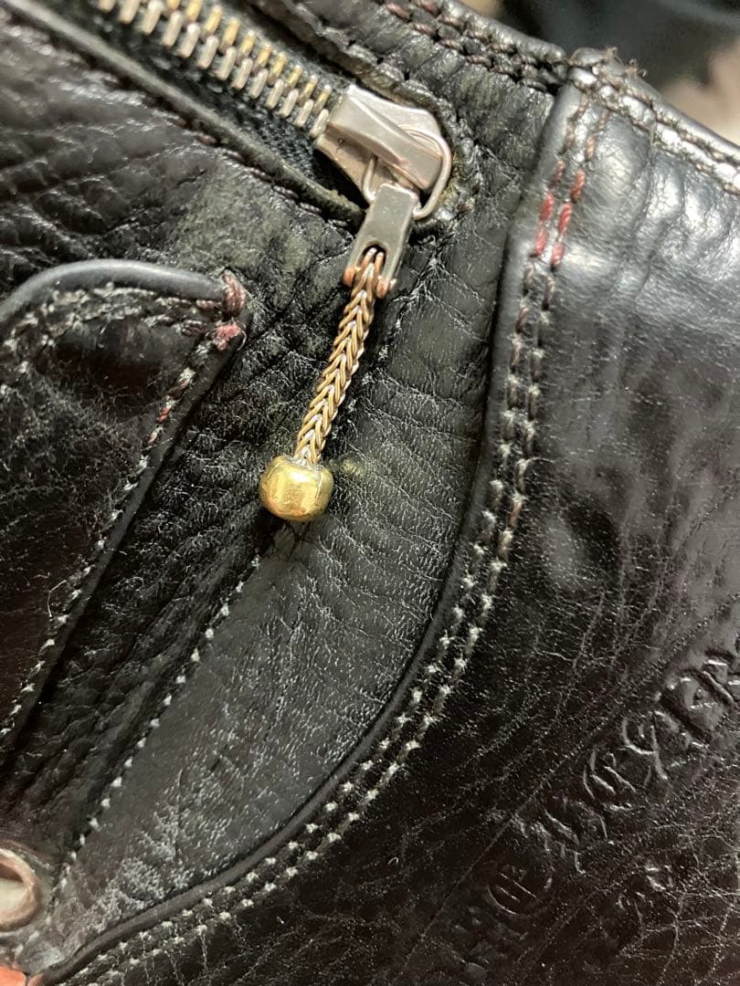 CHROME HEARTS クロムハーツ３フォールド ウォレット フレアボタン