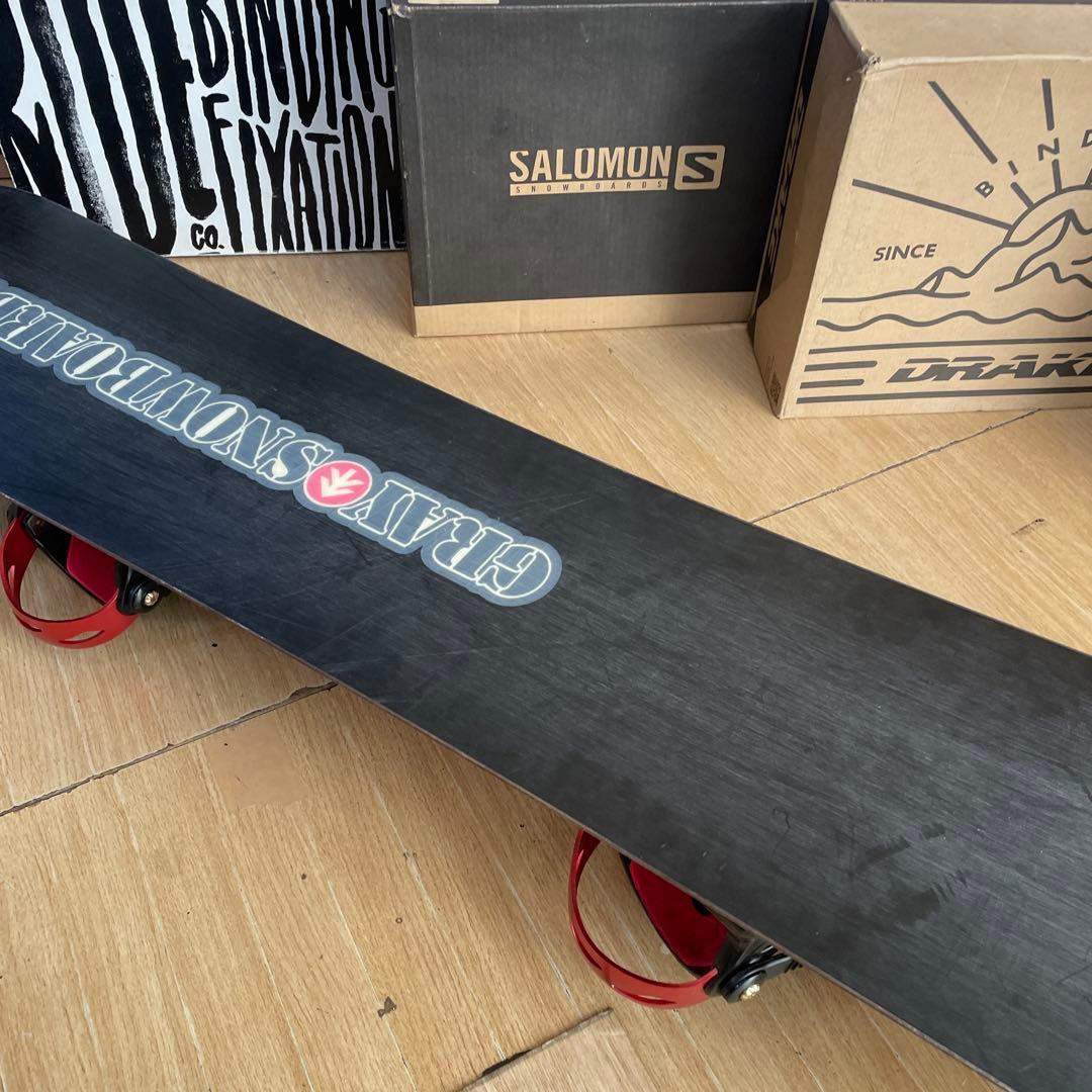 GRAY×KISSMARK　良質国産スノーボードセットOGASAKA製　バイン付