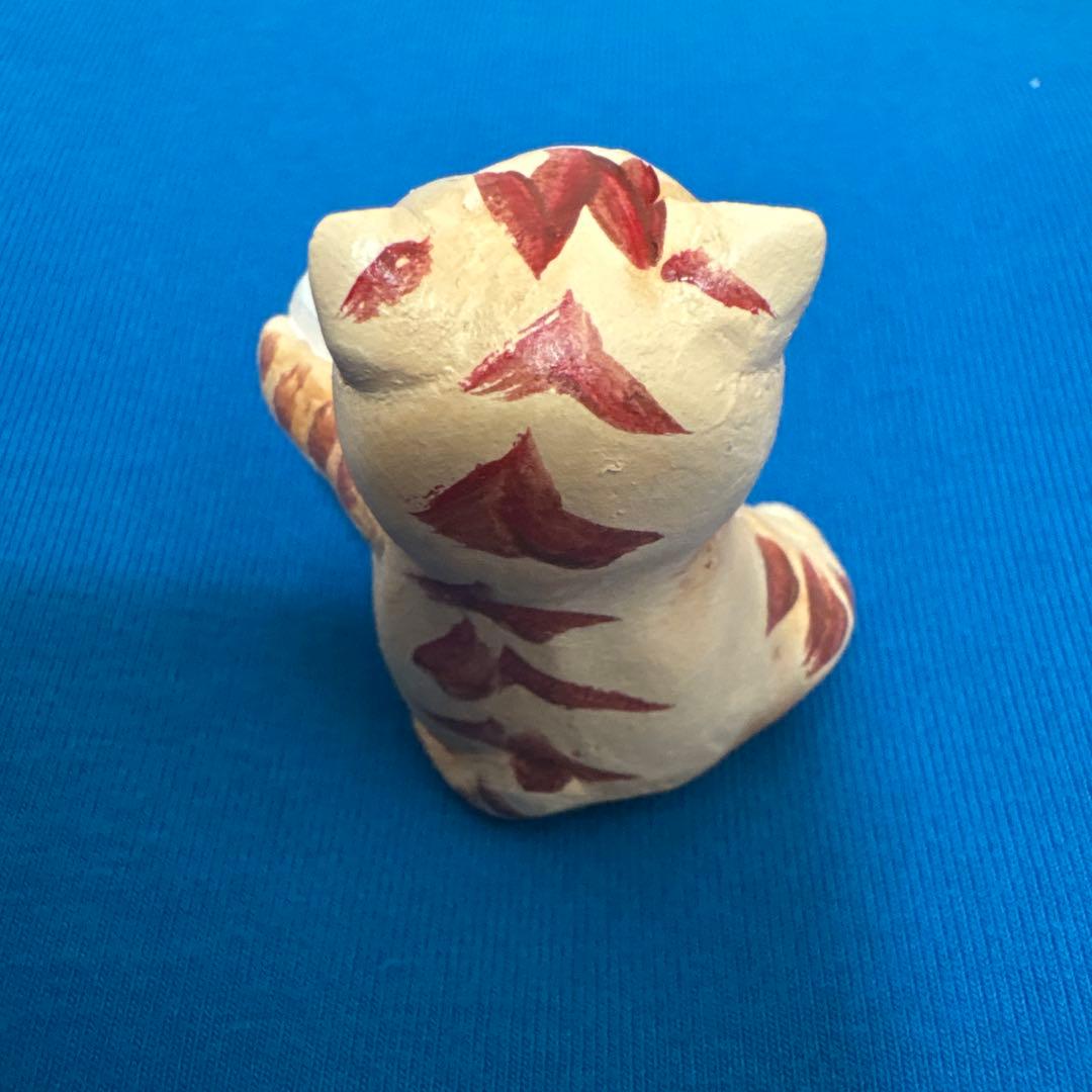 １点もの　もりわじんさんサイン入り！招き猫　猫の置物