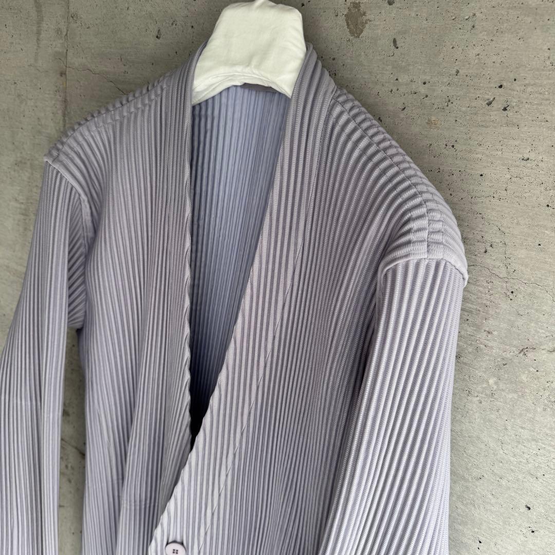 新品 HOMME PLISSE プリーツ テーラード 燕尾 ロングコート 3