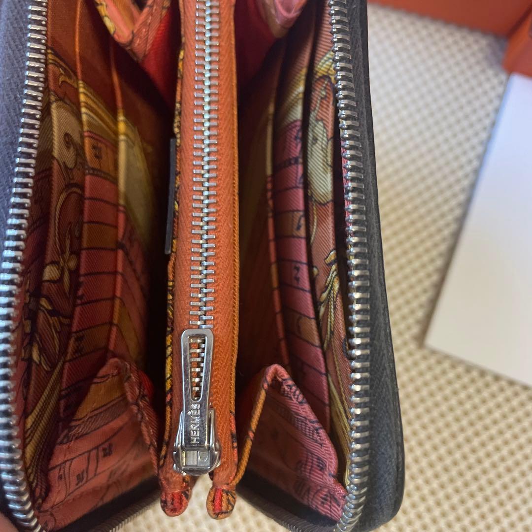 HERMES コンパクト アザップ コンパクト シルクイン ケース レザー