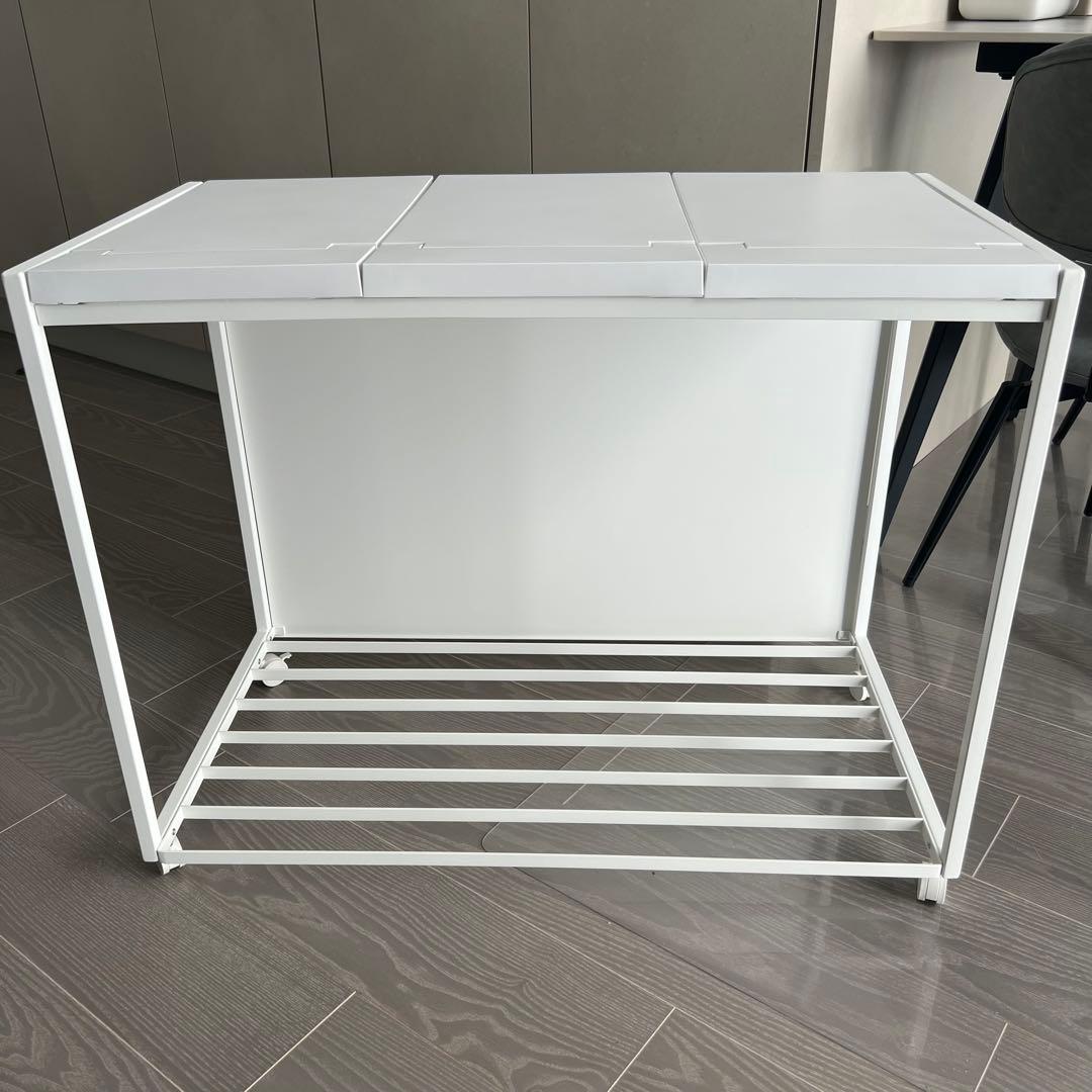 【tower】蓋付き目隠し分別ダストワゴン タワー 45L 3分別