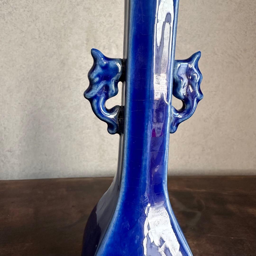 花瓶　官窯　青釉　花入　宋代　中国美術　古美術　中国古玩　骨董