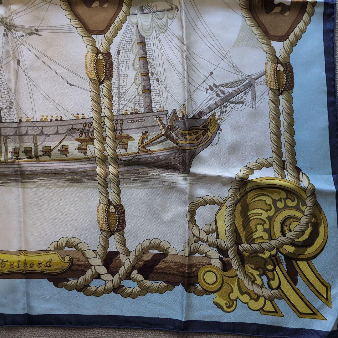 ヴィンテージ HERMÈS エルメス Tribord スカーフ