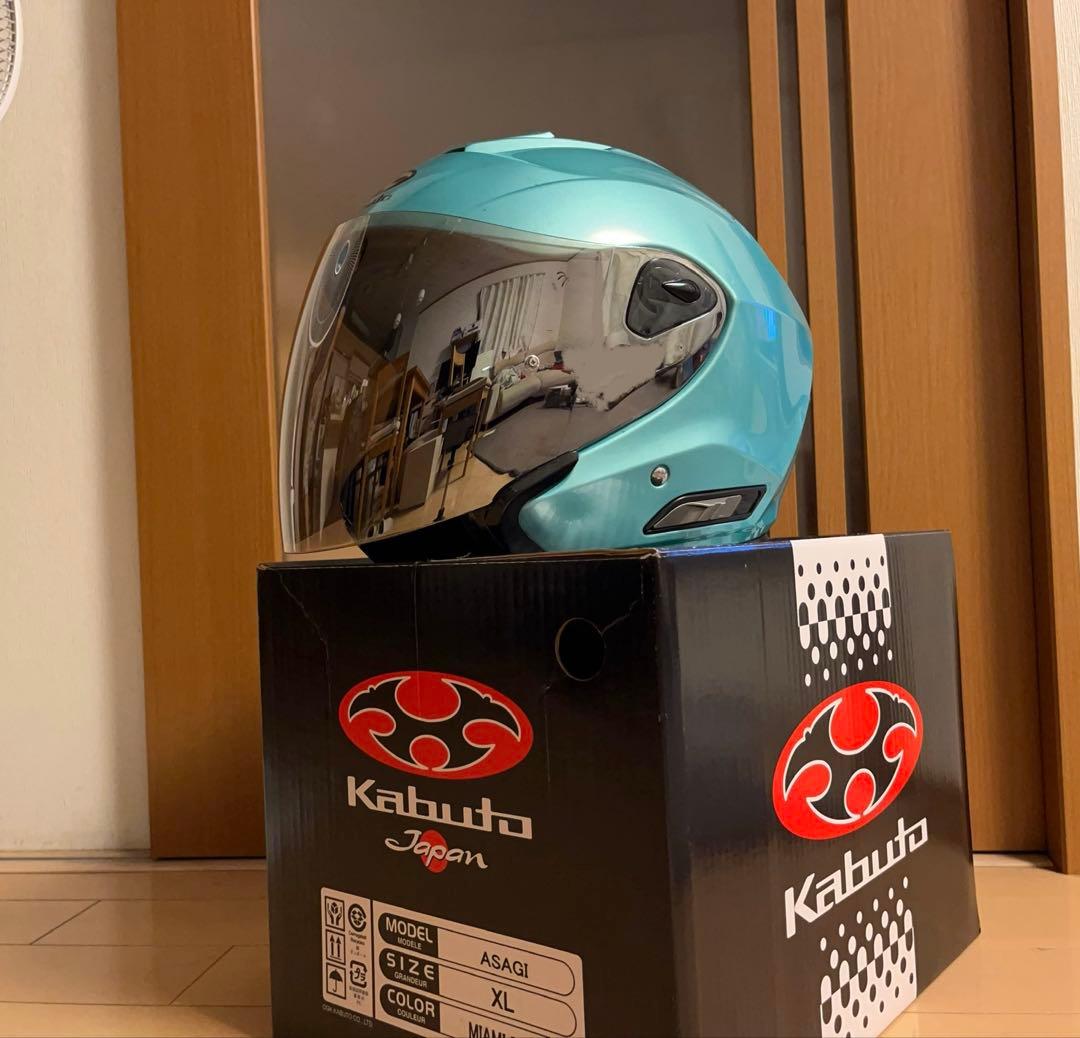 Kabuto ASAGI XL マイアミブルー ジェットヘルメット