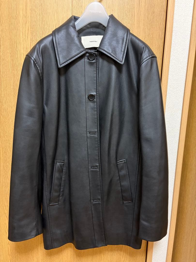 ジャケット・アウター todayful eco leather jacket