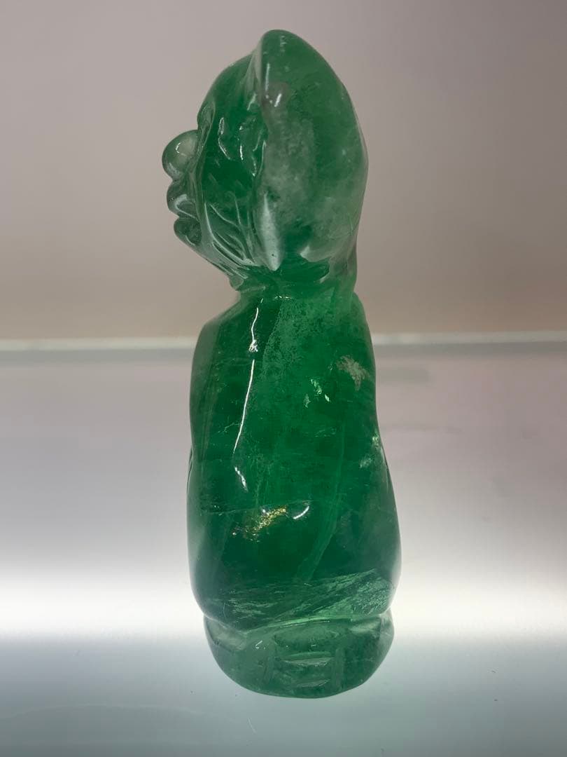 コアラ　フローライト　蛍石　高品質　アイリス　天然石　彫刻　激レア