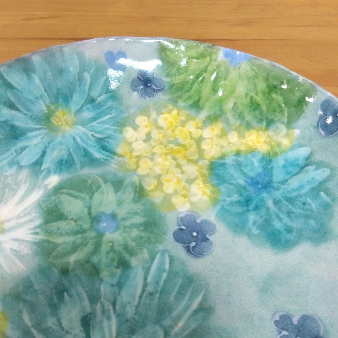 ゆずりは工房　花緑彩　大皿　盛皿