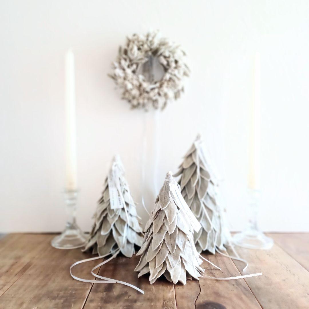 新品 未使用 ドライフラワー リース ツリー 4点セット 卓上 壁掛け 壁飾り
