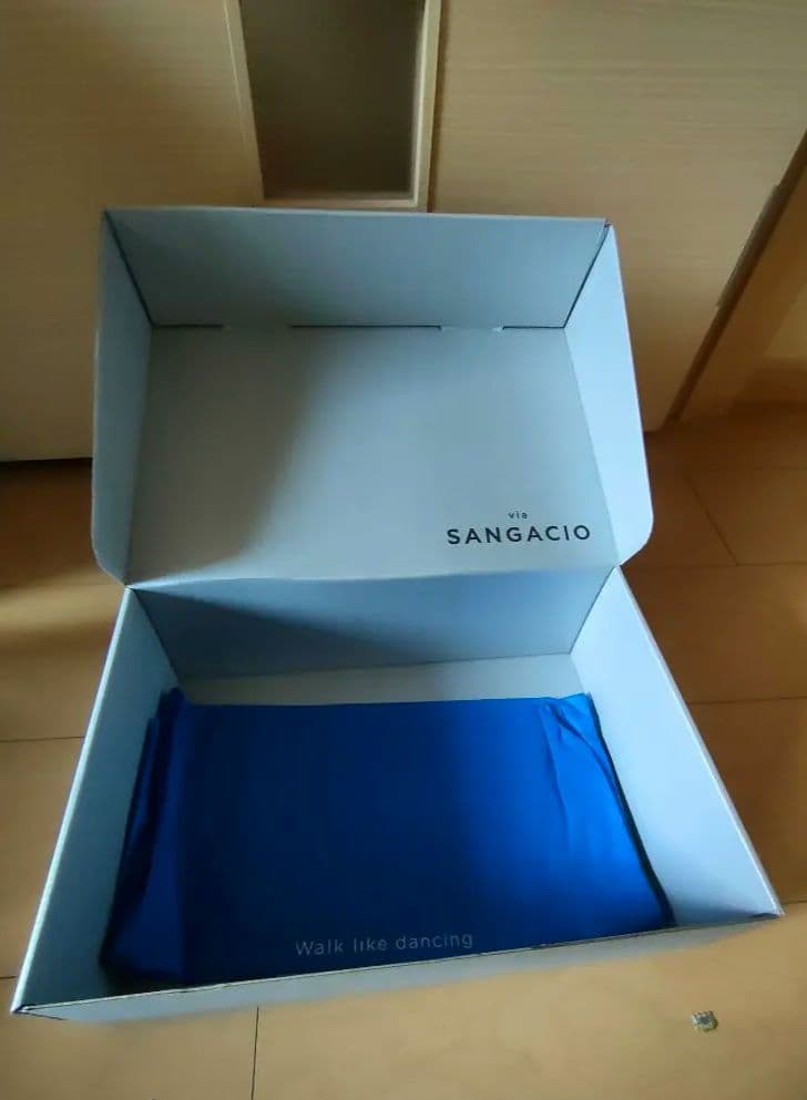 via SANGACIO メッシュスニーカー ホワイト/グレー 25cm　限定品