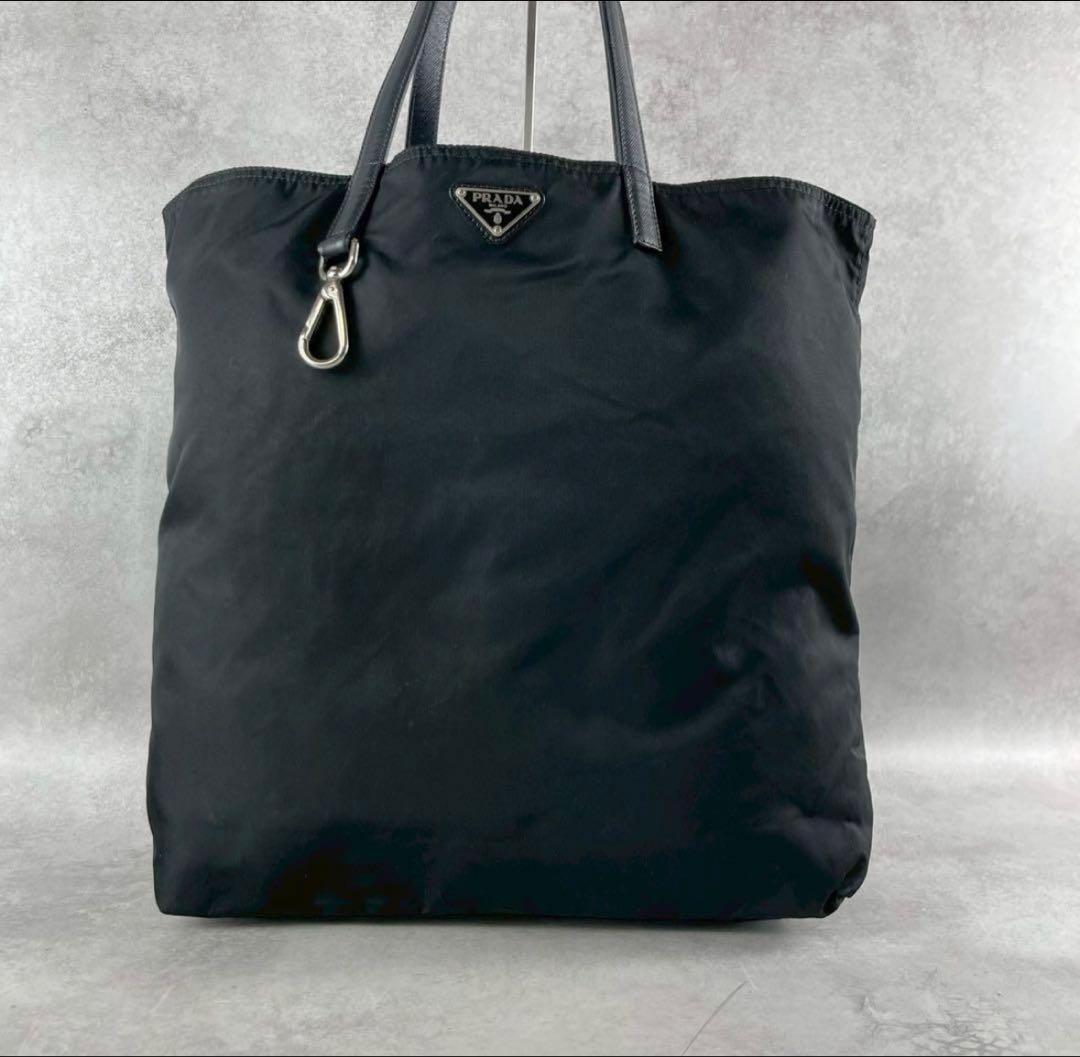 PRADA ブラック トートバッグ　A4可
