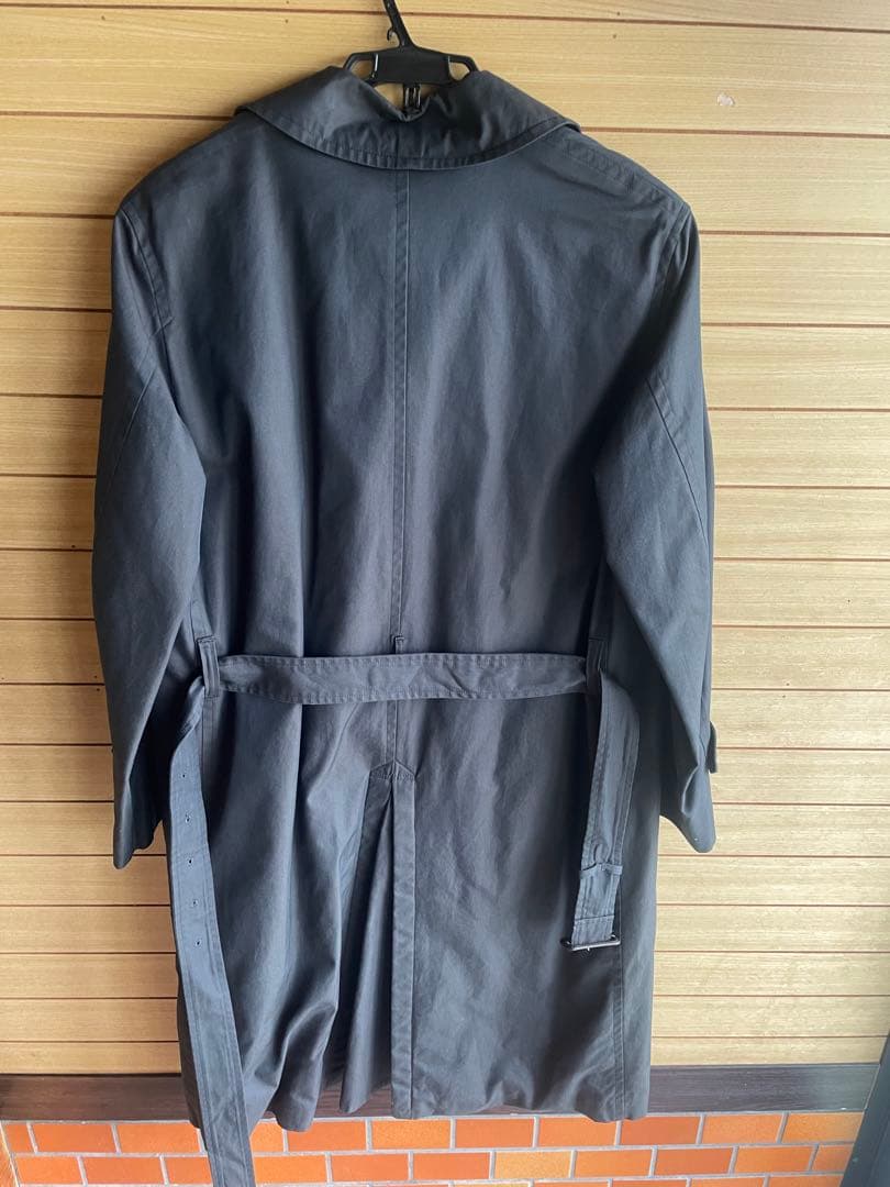 ジャケット・アウター AURALEE FINX CHAMBRAY TRENCH COAT BK 3