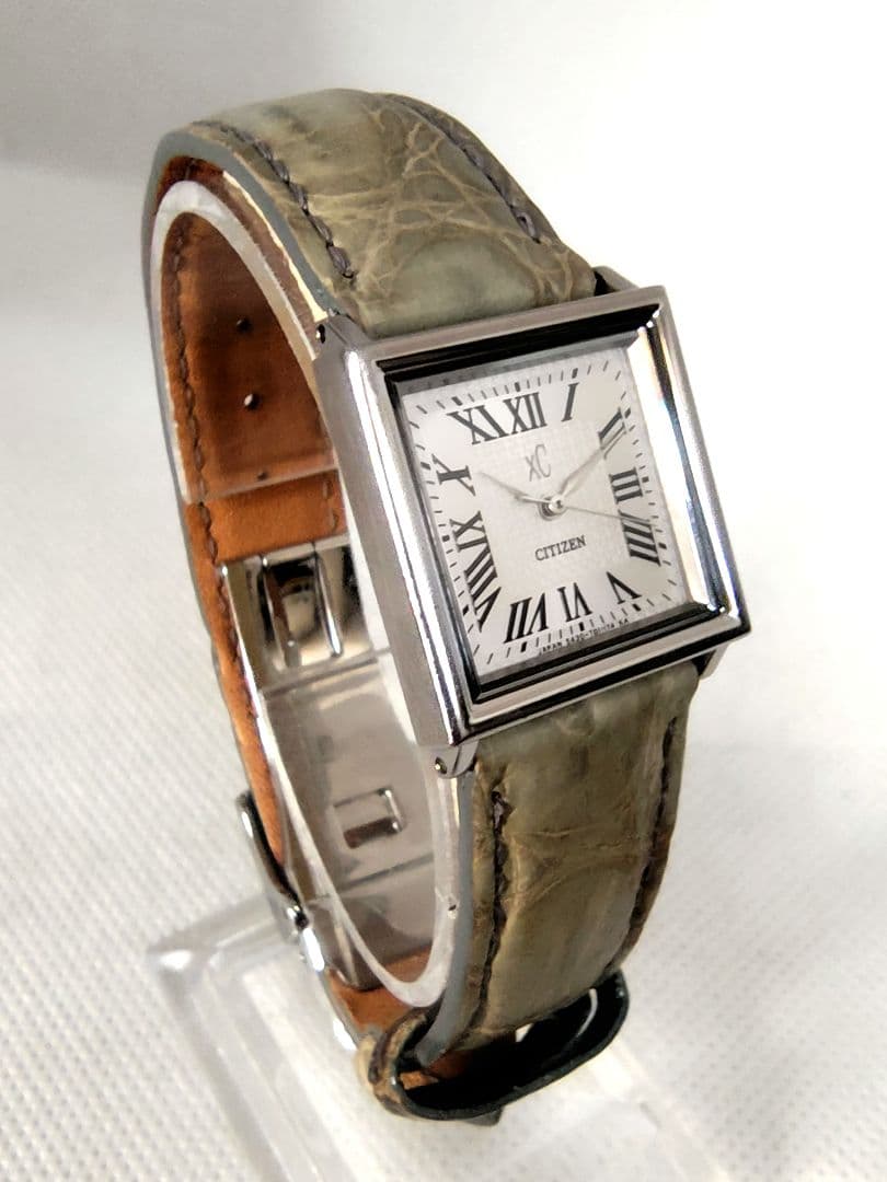 【美品、希少】シチズン　クロスシー　クロコダイルベルト　5431-T006795