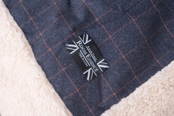 おしゃれ ふかふか かわいい 長方形 ポケット付 こたつ布団 ネイビー