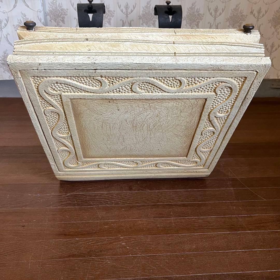 【アンティーク】ガラスセンターテーブル デザイナーテーブル 洋風レトロ 古家具