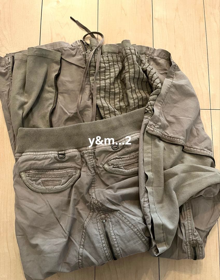 goa ゴア ジップスライダーロングスカート free ミリタリー 希少 Y2K