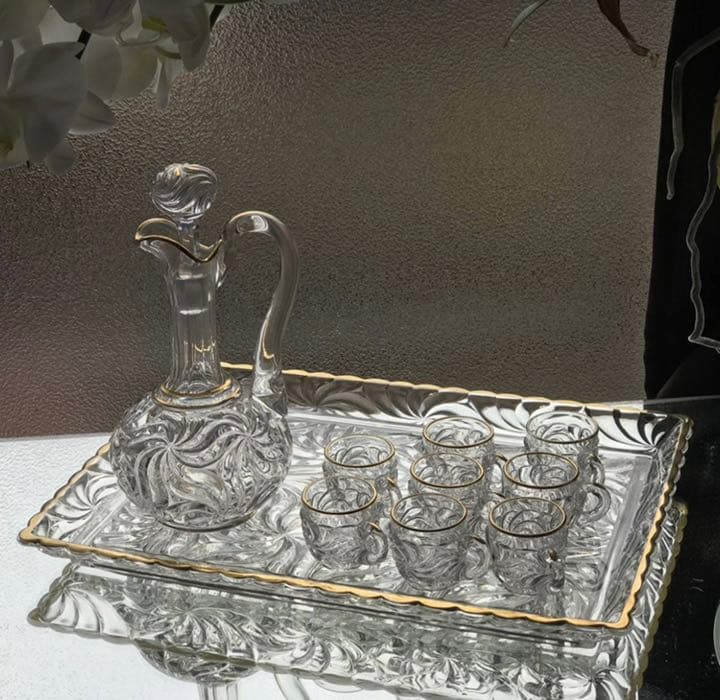 美しい☆オールドバカラBACCARATローザスミュルティプル＊リキュールセット＊