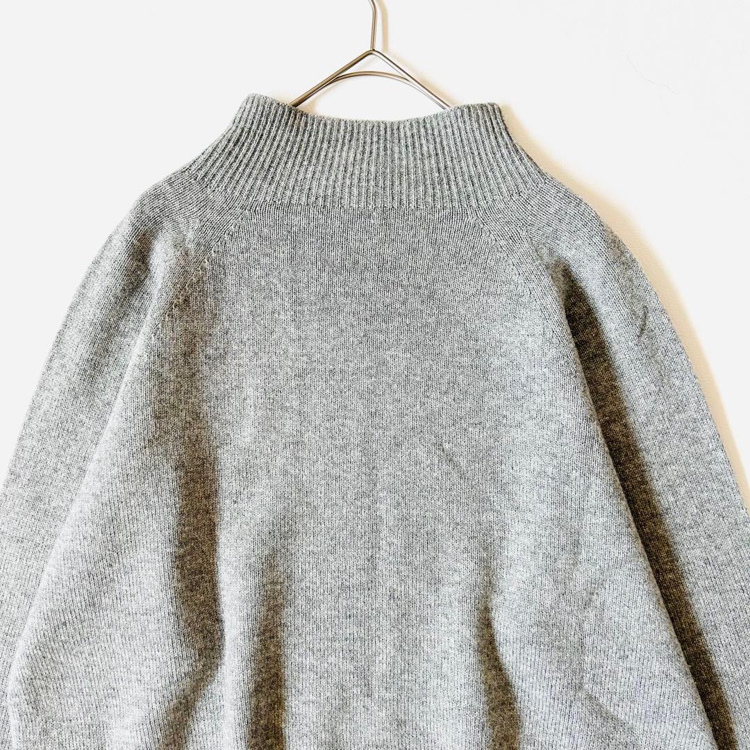 3153y美品 ペセリコ カシミヤシルクモックネックニット モニーレ付き グレー