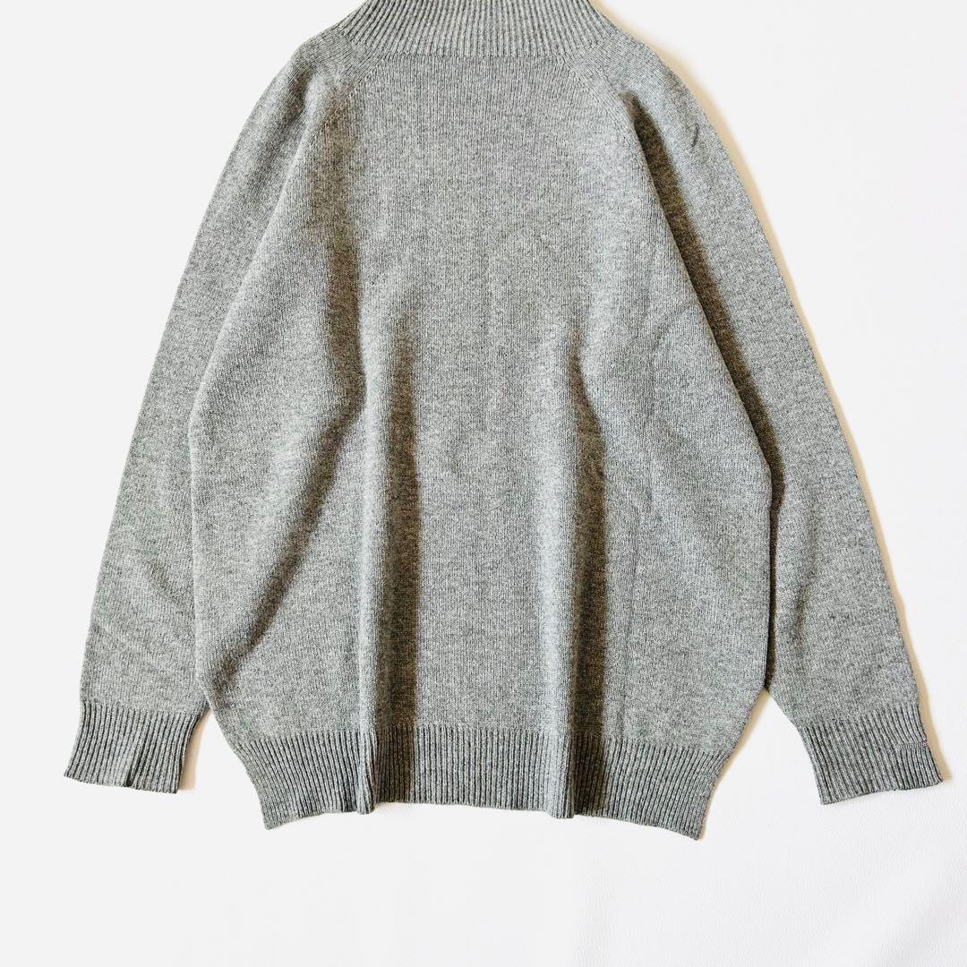 3153y美品 ペセリコ カシミヤシルクモックネックニット モニーレ付き グレー