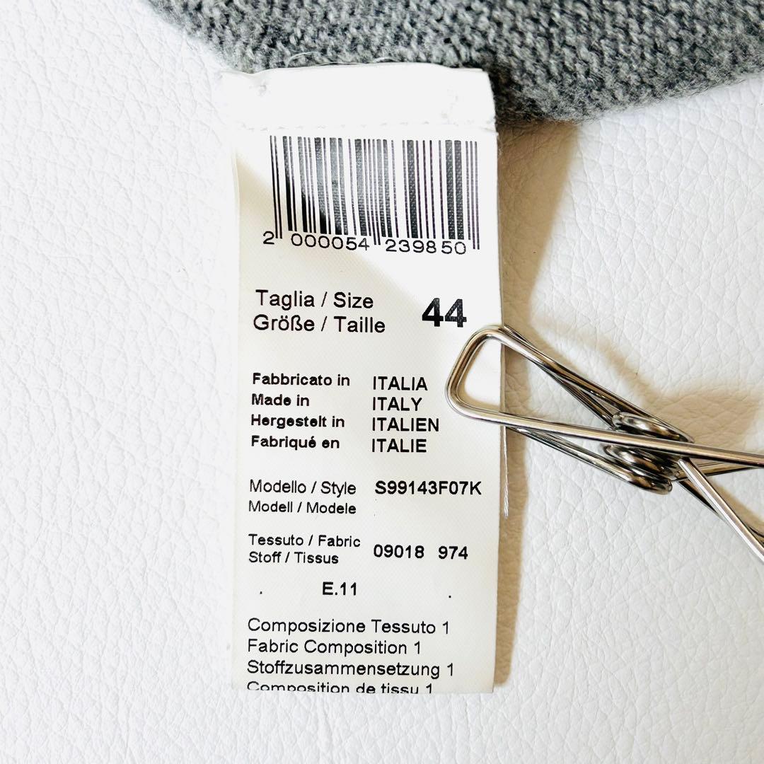 3153y美品 ペセリコ カシミヤシルクモックネックニット モニーレ付き グレー