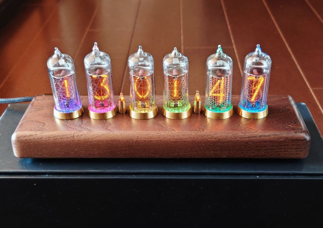 【本物】ニキシー管時計 Nixie tube IN-14 製 レトロ