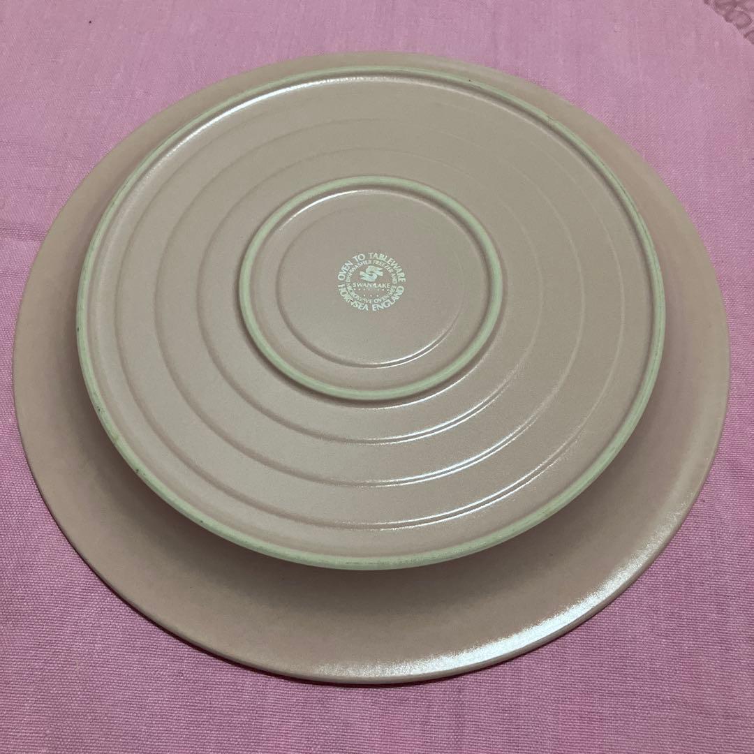 ホーンジーイギリス製 カップソーサー18cmケーキプレート22cmプレートセット