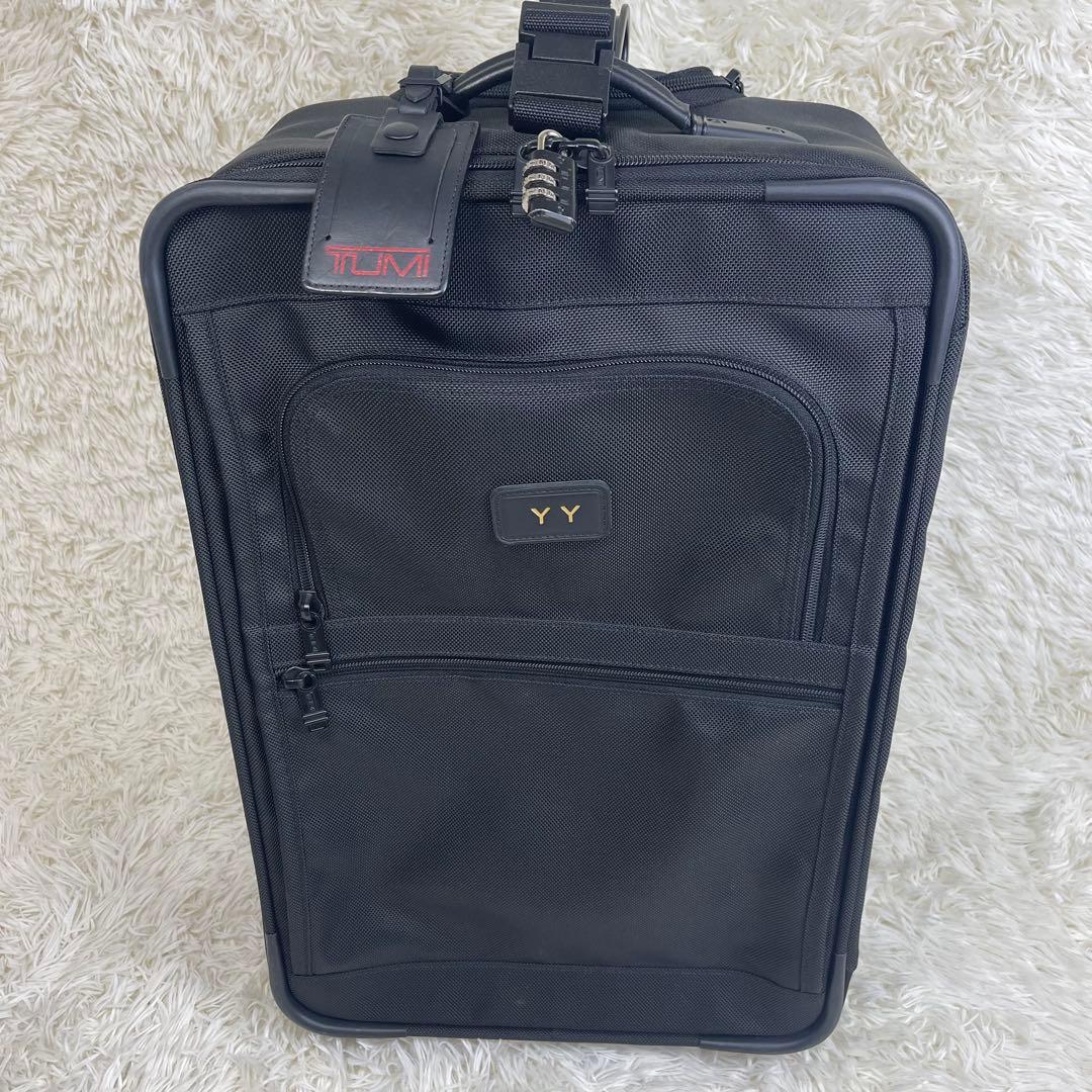 良品✨️TUMI キャリーケース アルファ2 機内持ち込み ブラック ロック付き