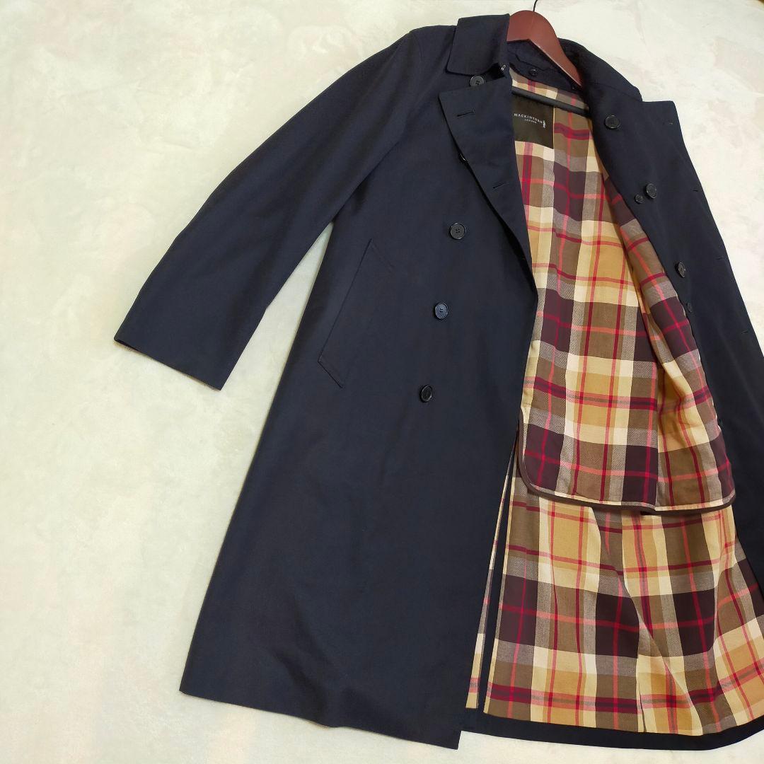 美品　MACKINTOSH　40　キルティングライナー付　ダブルトレンチコート