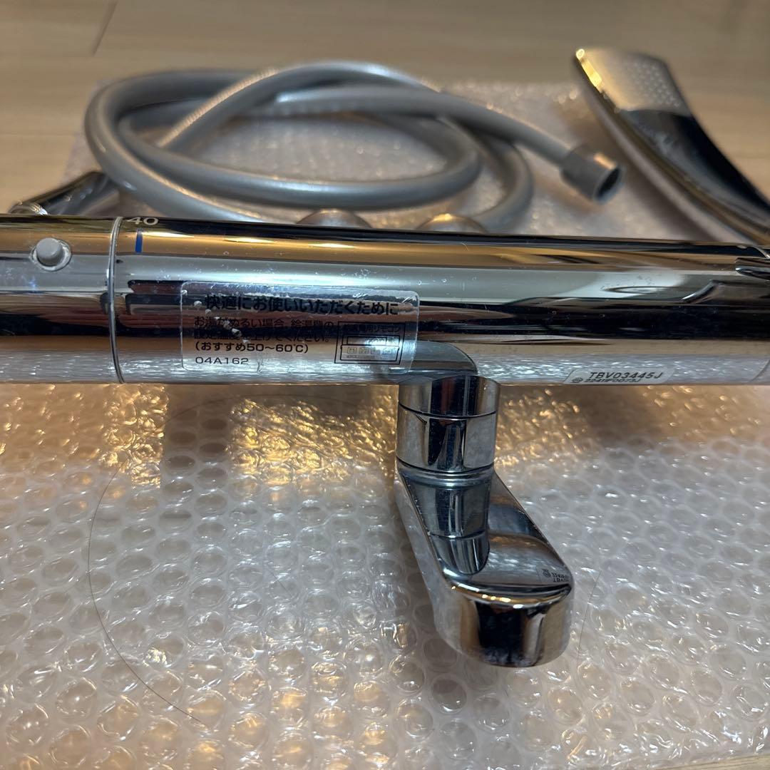 TOTOサーモスタット混合水栓 TBV03445J1 シャワーヘッドホース付き