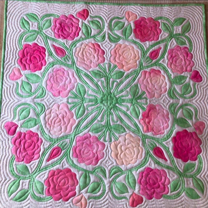 ハワイアンキルトタペストリー　yoko