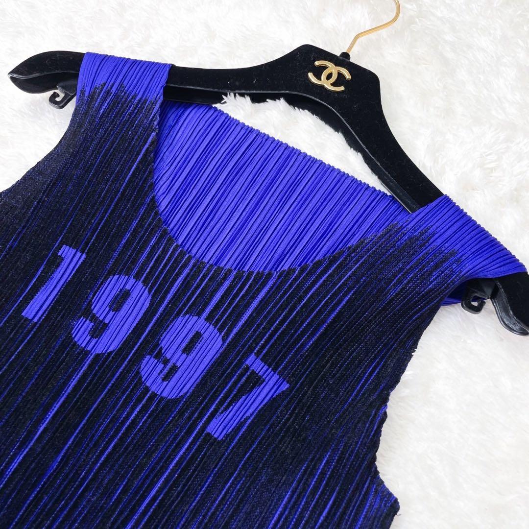 【極美品】プリーツプリーズ 1997 アーカイブ ベロアMIX タンクトップ