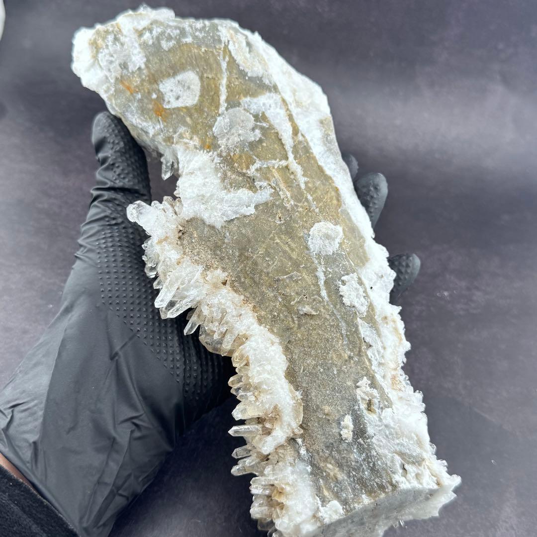 G-165水晶クラスター　原石　クリスタル　天然石　1kg キラキラ水晶原石