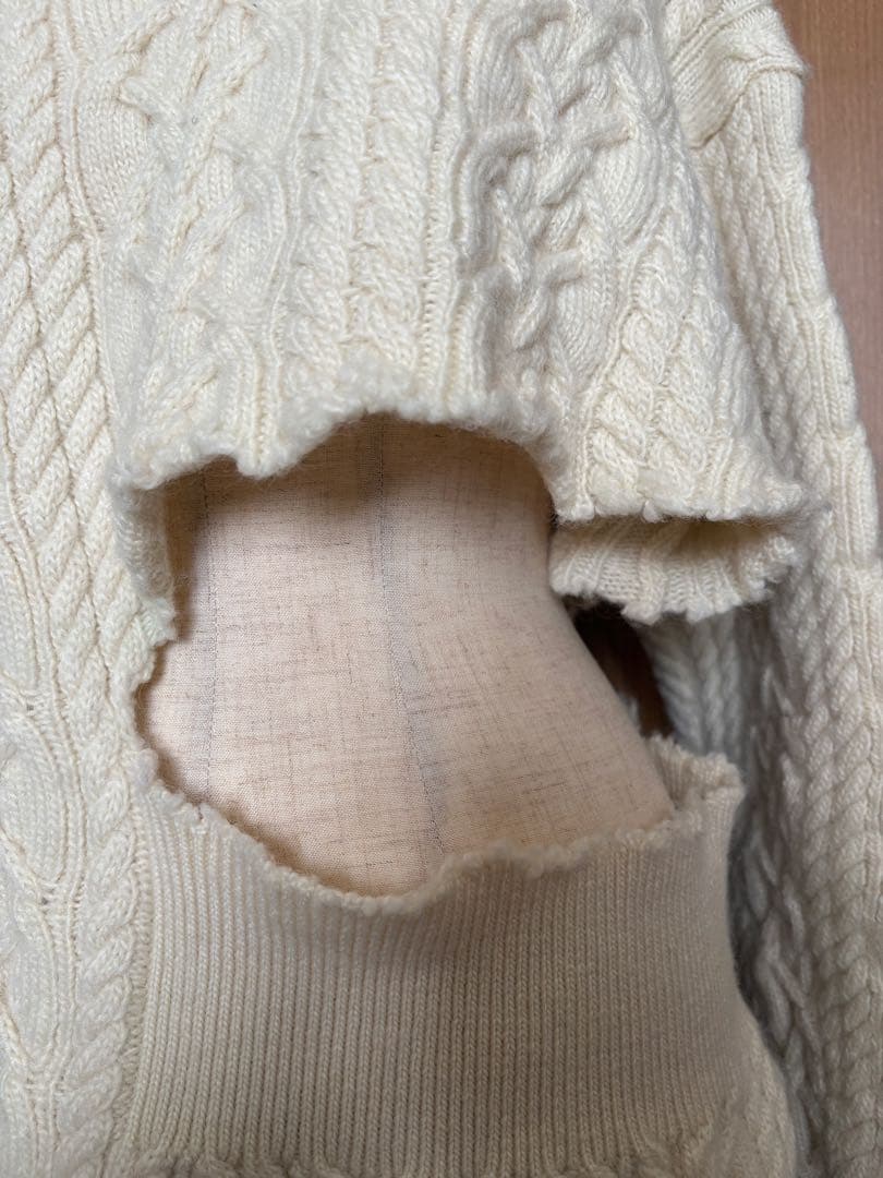 TOGA ウールケーブルニット