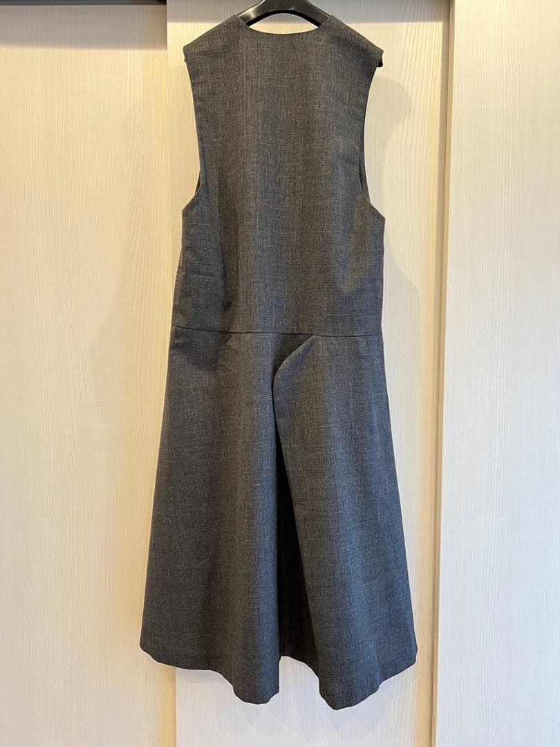 エンフォルド　ラウンドネックジャンパースカート　グレーチェック