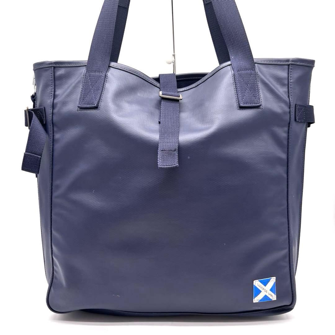 ✨良品✨ラゲッジレーベル　トートバッグ　ニューライナー　青バッテン　A4可