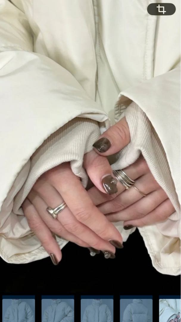 ブラック ショートダウンジャケット