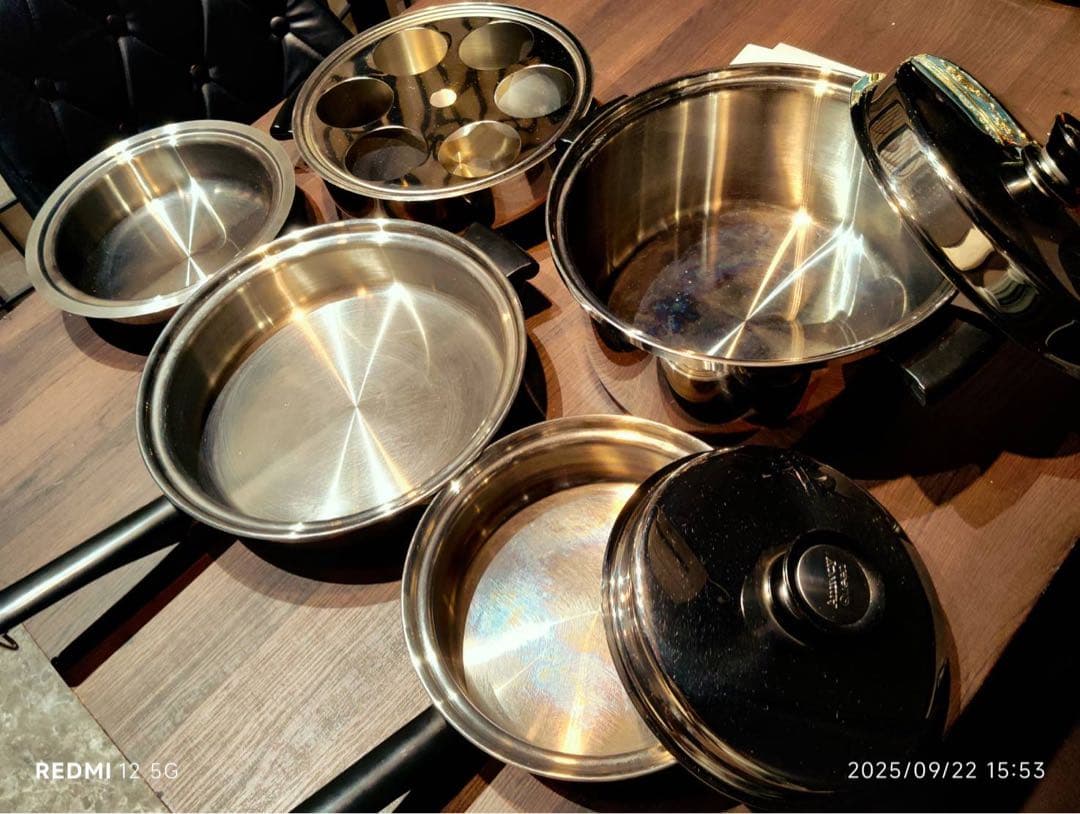 アムウェイ クイーン クックウェア セット フライパン 鍋 未使用品 中古品有り