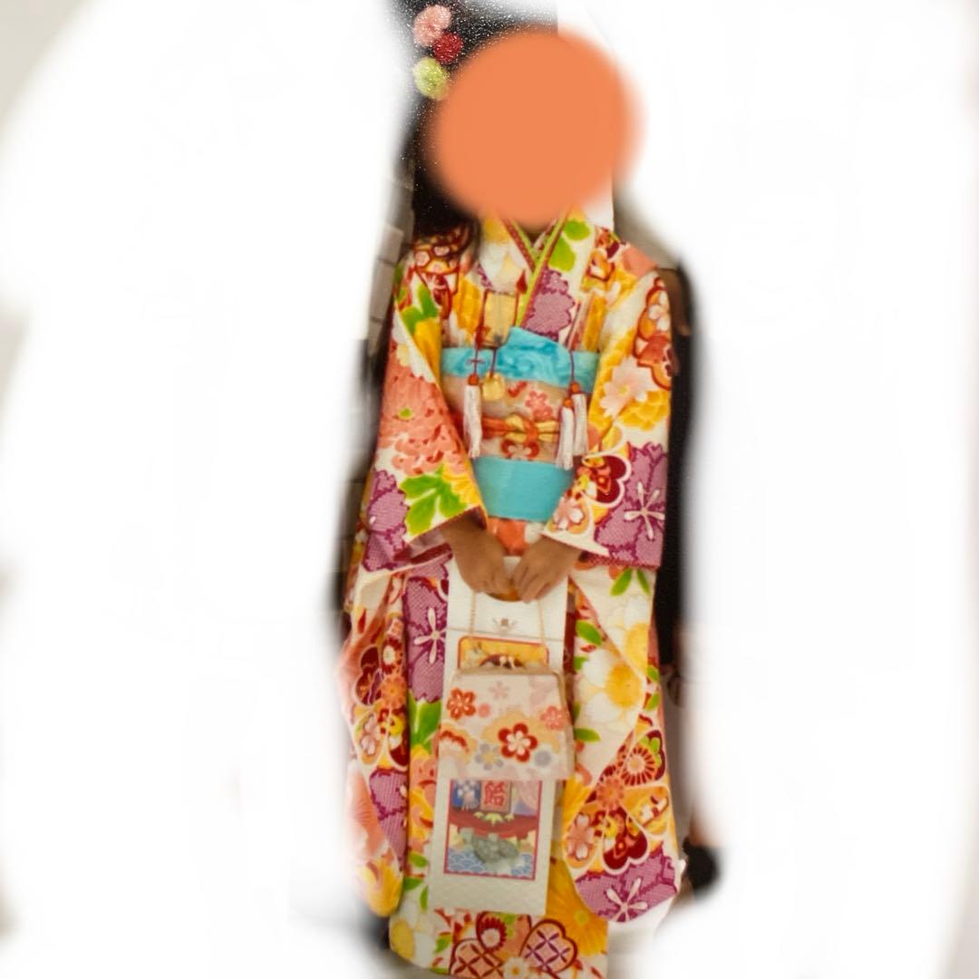 七五三用 着物　式部浪漫　フルセット　7歳用